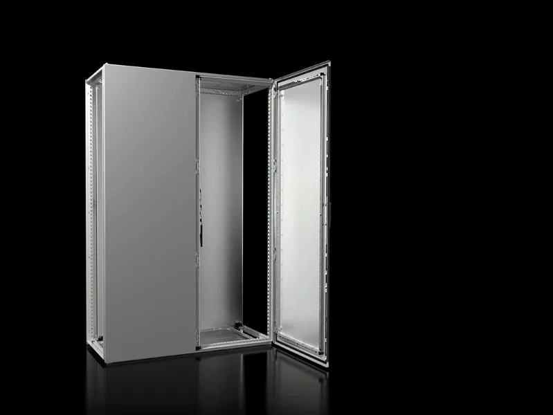 Rittal VX 8285.000 VX Modüler pano sistemi, GYD: 1200x1800x500 mm, çelik sac, montaj plakalı, ön tarafta çift kapılı