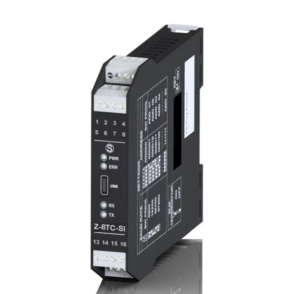 Seneca Z-8TC-SI
        (HW rev. B0) CH-8 thermocouple input module / RS485 with 24bit resolution