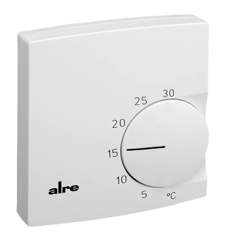 Alre KTRVB-048.100 Room thermostat, heating/cooling, surface-mounted, 24V AC/V DC, output 0…10V/10…0V, 2-pipe