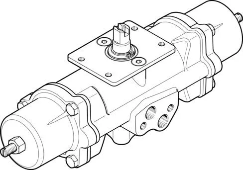 Festo DAPS-0015-090-RS2-F03-CR Döner Silindir|çeyrek dönüşlü aktüatör