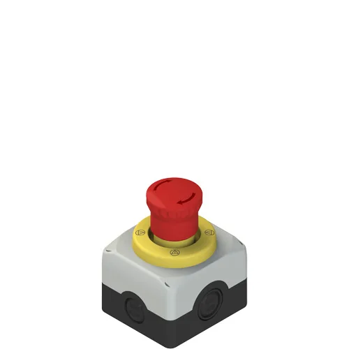 Pizzato ES AC31433 Complete unit with enclosure, emergency pushbutton, luminous disc and contacts