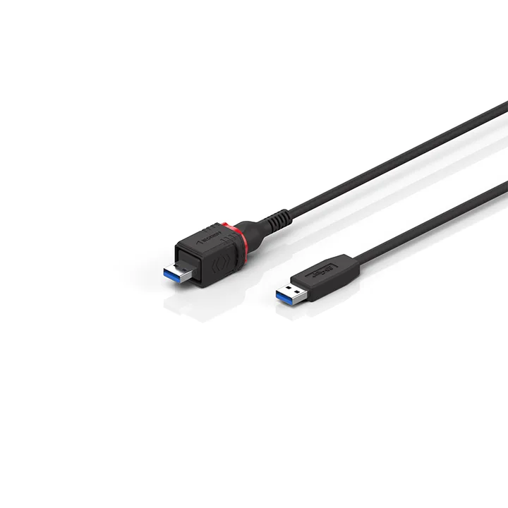 Beckhoff C9900-K986, -K987 USB cable, shielded, PVC, fixed installation, black