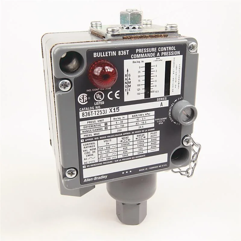 Allen Bradley 836T-T253E Electro-Mech Pres Cntrl Sw