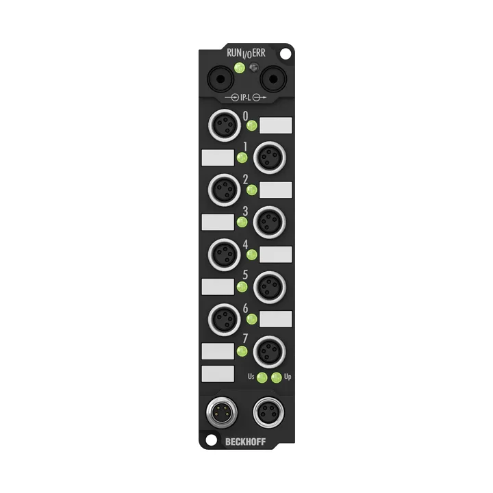 Beckhoff IE2401 Extension Box, 8-channel digital input + 8-channel digital output, 24 V DC, 3 ms, 05 A, M8