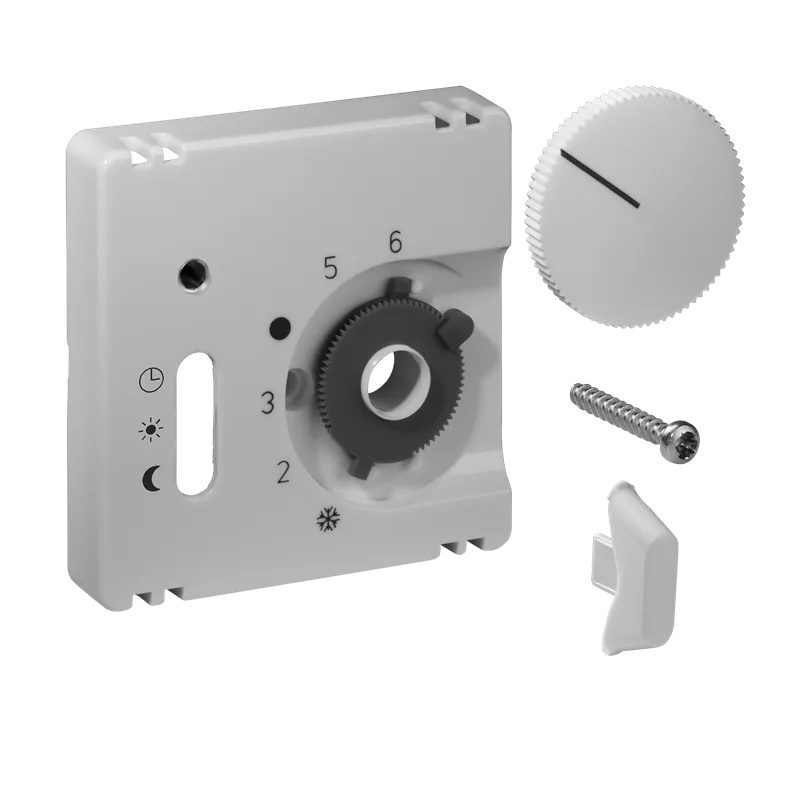 Alre JZ-036.101 Cover set for room thermostat RTBSU, 55×55, pure white (RAL9010), matt