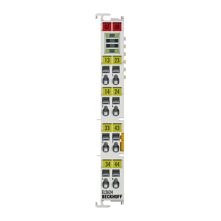 Beckhoff EL2624 EtherCAT Terminal, 4-channel relay output, 125 V AC, 30 V DC, 05 A AC, 2 A DC