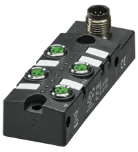 Pepperl+Fuchs V3-4A-E2-V19 Splitter box 4 x M8 single allocation, with 8-pole M12 plug