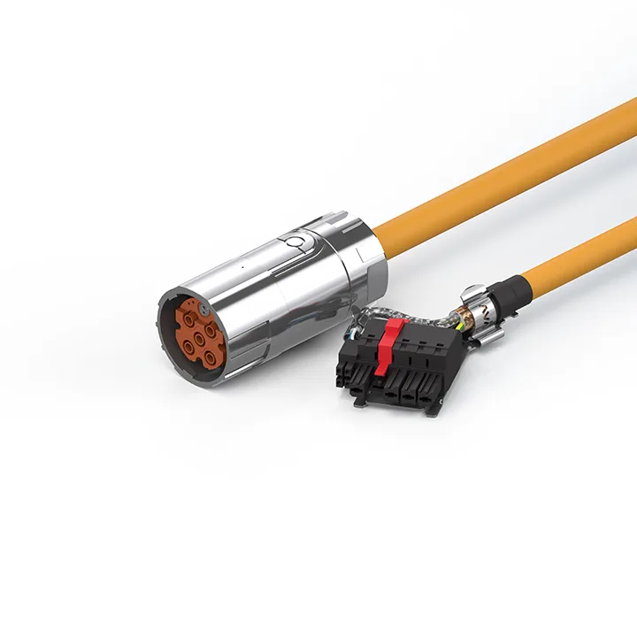 Beckhoff ZK4800-8025-xxxx Motor connection cable 4 mm² with M40 speedtec® plug system, drag-chain suitable