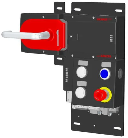 Euchner MGB-L2HB-PNC-L-117105 Locking set MGB-L2-PN (guard locking by solenoid force) with 4 control elements, push-pull plug