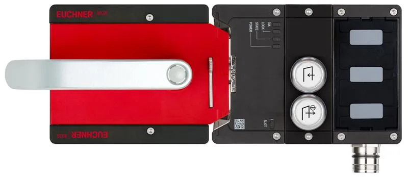 Euchner MGB2-IH-BR-U-S5-PY-L-169586 Complete set MGB2-I-BR (M23, 2 pushbuttons, door hinge on left)