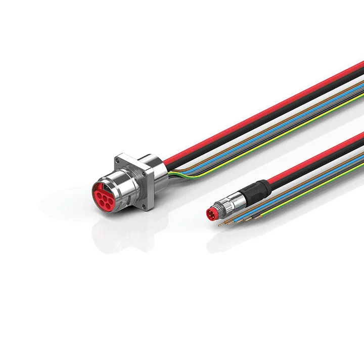 Beckhoff ZK7608-AT00-0xxx B17, ECP cable, PUR, 5 G 15 mm² + (1 x 4 x AWG22), drag chain suitable, key 2 (400 V AC)