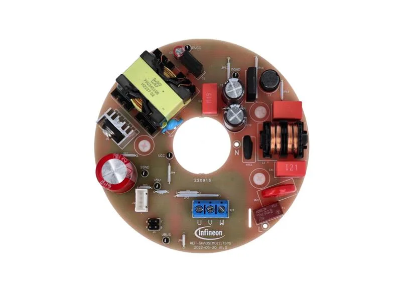 Infineon REF-SHA35IMD111TSYS Full-featured starter kit for low voltage ceiling fan motors with turnkey motor drive software