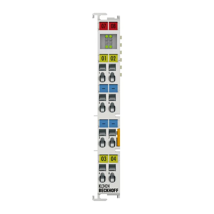 Beckhoff KL2424 Bus Terminal, 4-channel digital output, 24 V DC, 2 A