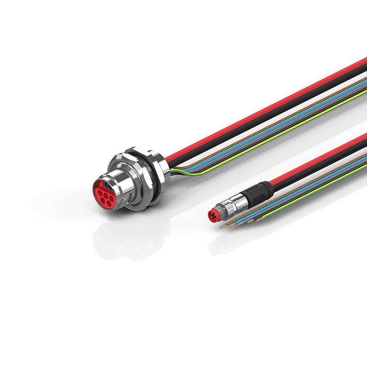 Beckhoff ZK7608-AV00-0xxx B17, ECP cable, PUR, 5 G 15 mm² + (1 x 4 x AWG22), drag chain suitable, key 2 (400 V AC)