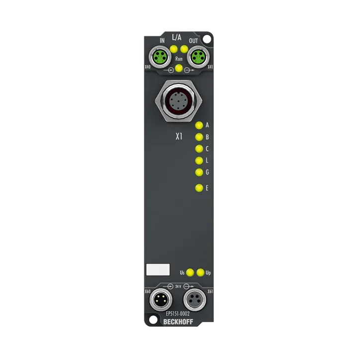 Beckhoff EP5151-0002 EtherCAT Box, 1-channel encoder interface, incremental, 24 V DC HTL, 100 kHz, M12
