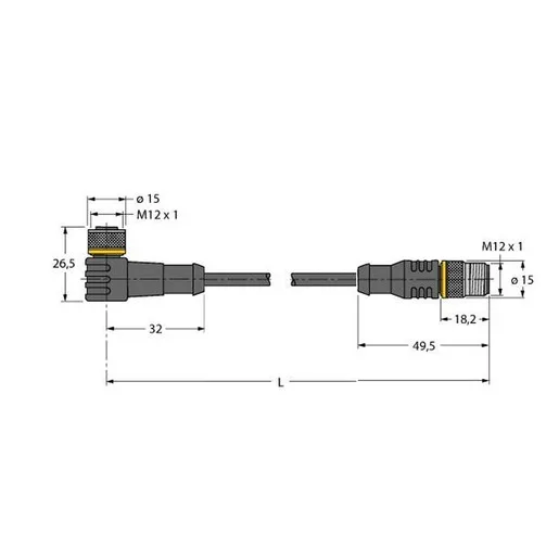 Turck WKC4.4T-2-RSC4.4T/TXL