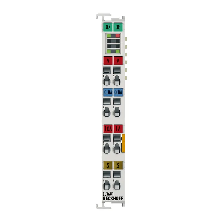 Beckhoff EL3681 EtherCAT Terminal, 1-channel analog input, multimeter, 300 V AC/DC, 10 A, 19 bit