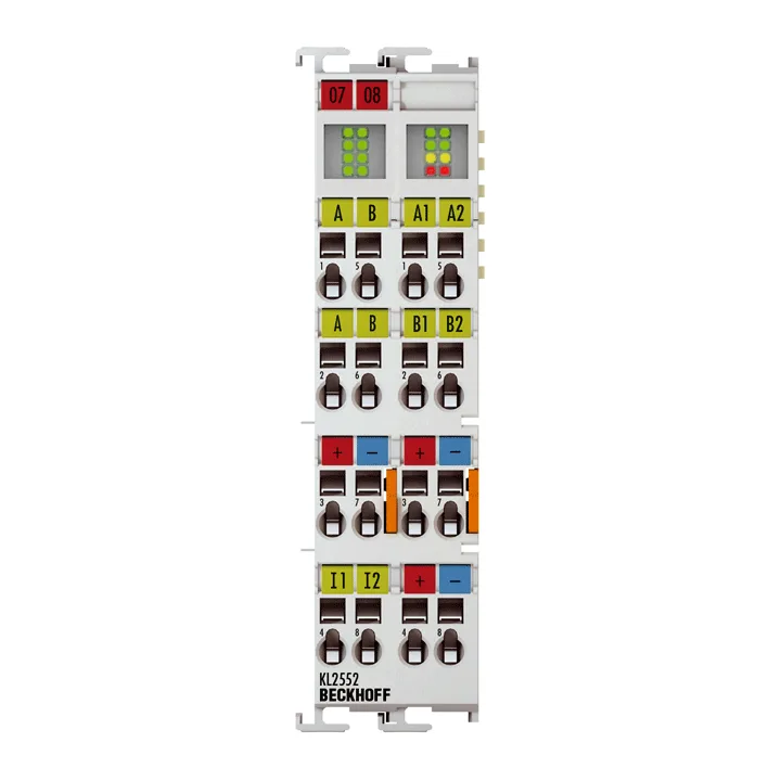Beckhoff KL2552 Bus Terminal, 2-channel motion interface, DC motor, 48 V DC, 5 A