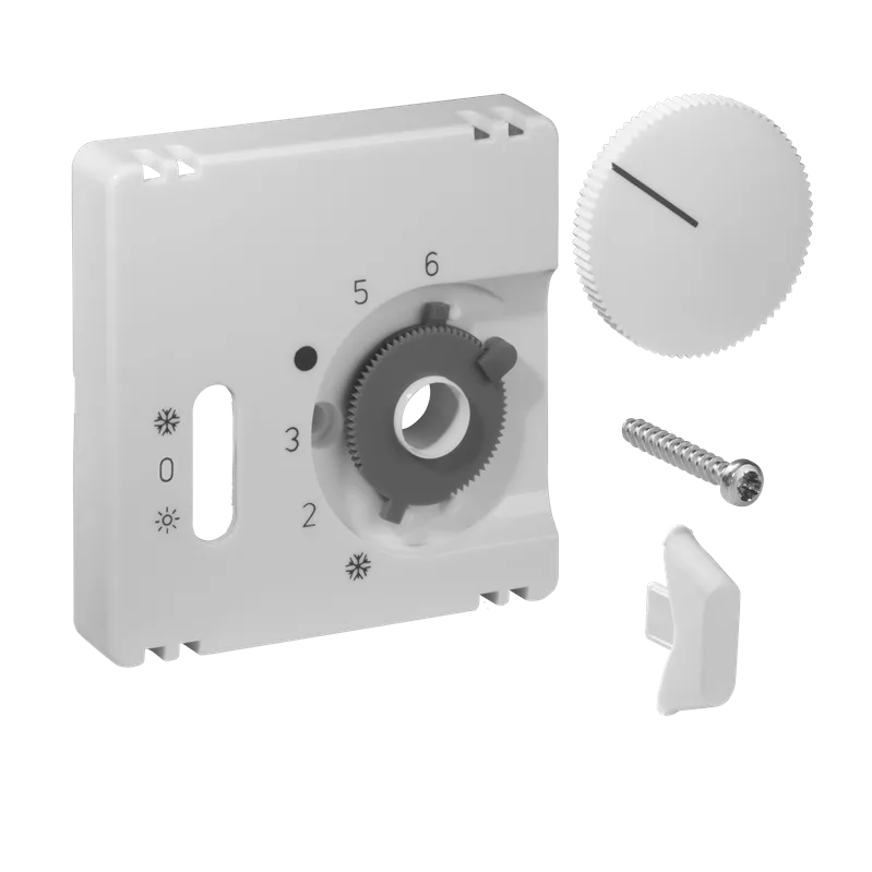 Alre JZ-038.101 Cover set for room thermostat RTBSU, 55×55, pure white (RAL9010), matt