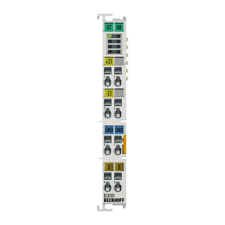 Beckhoff EL3101 EtherCAT Terminal, 1-channel analog input, voltage, ±10 V, 16 bit, differential