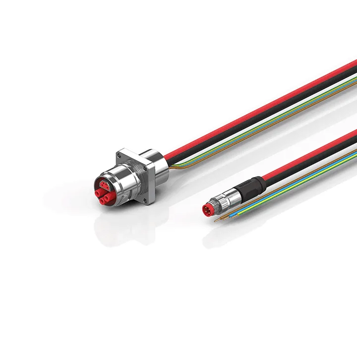 Beckhoff ZK7610-AG00-0xxx B17, ECP cable, PUR, 3 G 25 mm² + (1 x 4 x AWG22), drag chain suitable, key 2 (230 V AC)