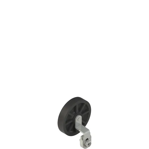 Pizzato VN A00KE-R26 Adjustable shaped metal revolving lever with rubber roller, Ø 50 mm
