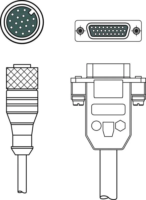 Leuze KB 900-5000 Bağlantı kablosu