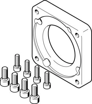 Festo EAMF-A-77A-100A Motor flanşı