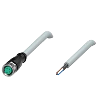 Pepperl+Fuchs V31-GM-2M-PUR-ABG Female cordset single-ended M8 straight A-coded, 4-pin, PUR cable grey, shielded