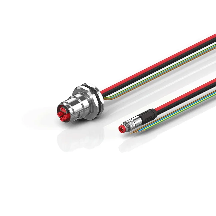 Beckhoff ZK7210-BO00-0xxx B17, ECP cable, PUR, 3 G 25 mm² + (1 x 4 x AWG22), drag chain suitable, key 1 (24 V DC)