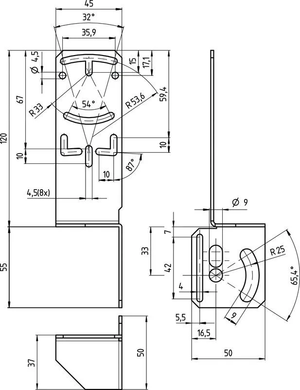 Leuze BT 346M.5-90 Montaj ünitesi