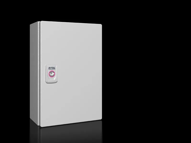 Rittal KX 1554.000 KX E-Box, GYD: 200x300x120 mm, çelik sac, montaj plakalı, kapılı