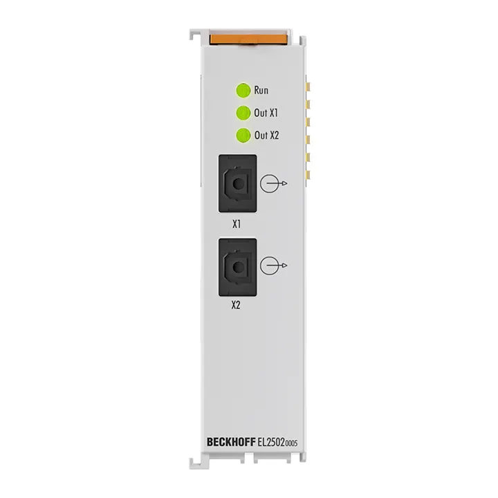 Beckhoff EL2502-0005 EtherCAT Terminal, 2-channel PWM output, plastic optical fiber