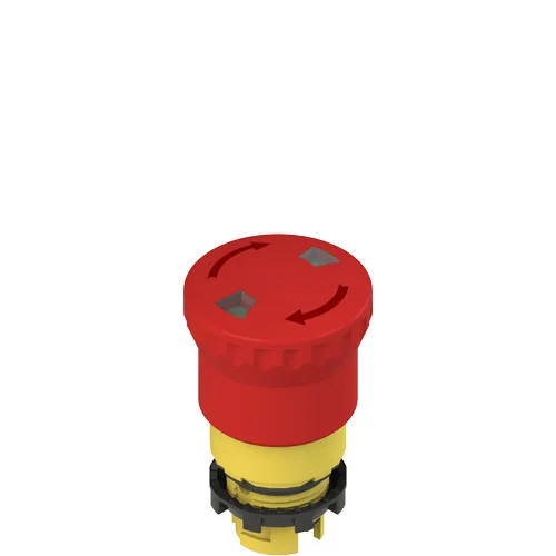 Pizzato E2 1PERF4531 Turn to release emergency pushbutton with mechanical indicator