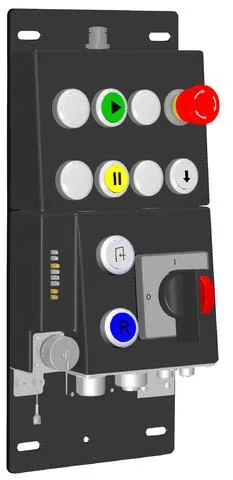 Euchner MGB-CB-PN-124822 Control panel MGB--PN with 11 controls and indicators, 7/8" and M12 plugs, RC12