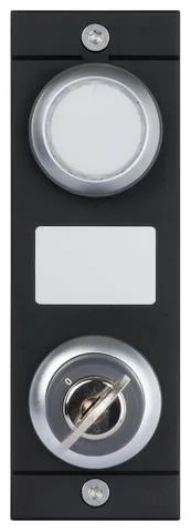 Euchner MSM-1-P-CA-PQD-E9-163855 Submodule MSM-1-P (1 illuminated pushbutton, 1 key-operated rotary switch, form V, slide-in label)