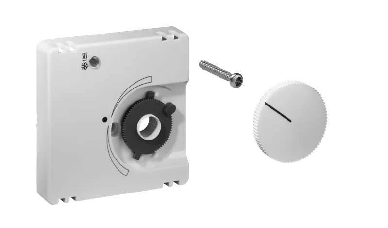 Alre JZ-008.101 Cover set for room thermostat for cooling ceilings KTRRU-052244, 55×55, pure white (RAL9010), matt
