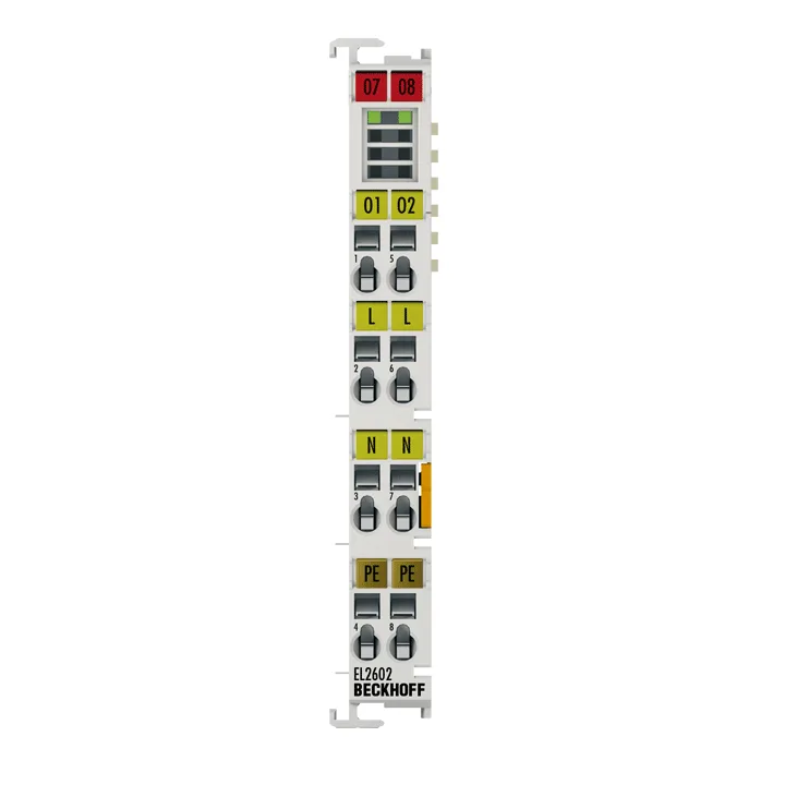 Beckhoff EL2602 EtherCAT Terminal, 2-channel relay output, 230 V AC, 30 V DC, 5 A