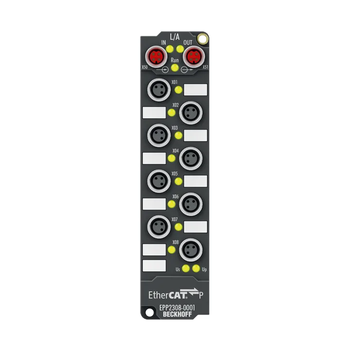 Beckhoff EPP2308-0001 EtherCAT P Box, 4-channel digital input + 4-channel digital output, 24 V DC, 3 ms, 05 A, M8
