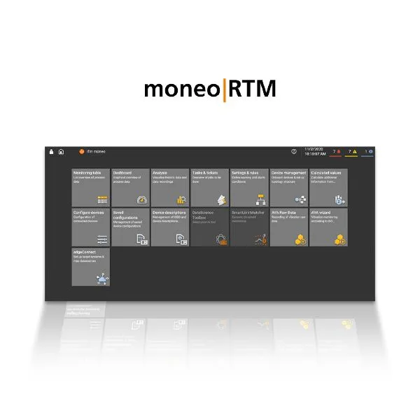 IFM moneo RTM package License durum izleme uygulaması ayarı için yazılım paketi lisansı