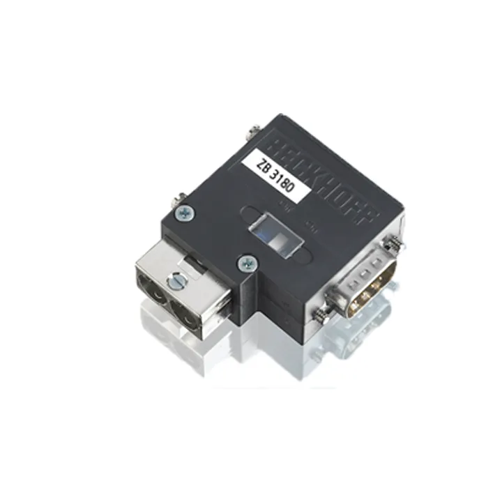 Beckhoff ZB3180 9-pin D-sub connector (RS232/RS485) with switchable termination resistor