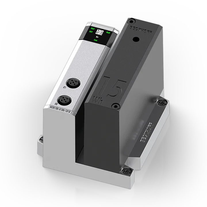 Beckhoff MS8132-0120-1212 System module, PC UPS, 012 kW, M12, with 2 x PC/panel connection