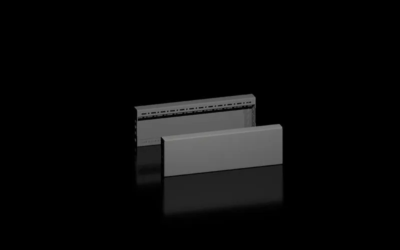 Rittal VX 8660.032 VX baza kapatma plakası, yandan, Y: 100 mm, D: 500 mm için, çelik sac