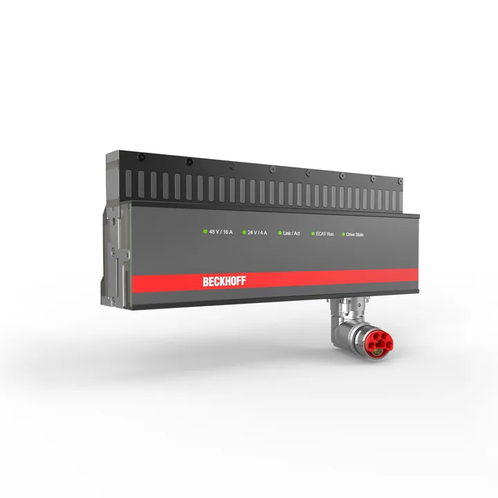 Beckhoff AT2102 Motor module with integrated NCT functionality, straight, with plug connector for infeed