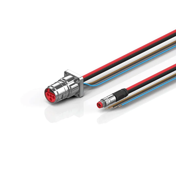Beckhoff ZK7624-BR00-0xxx B17, ECP cable, PUR, 4 x 15 mm² + (1 x 4 x AWG22), drag chain suitable, key 2 (user-defined voltage)