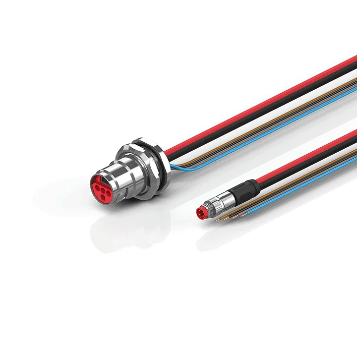 Beckhoff ZK7624-BT00-0xxx B17, ECP cable, PUR, 4 x 15 mm² + (1 x 4 x AWG22), drag chain suitable, key 2 (user-defined voltage)