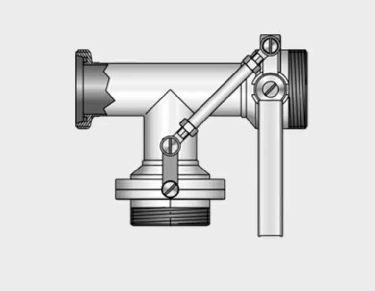 Kieselmann 4915 G-G-G Multi-way Butterfly Valve