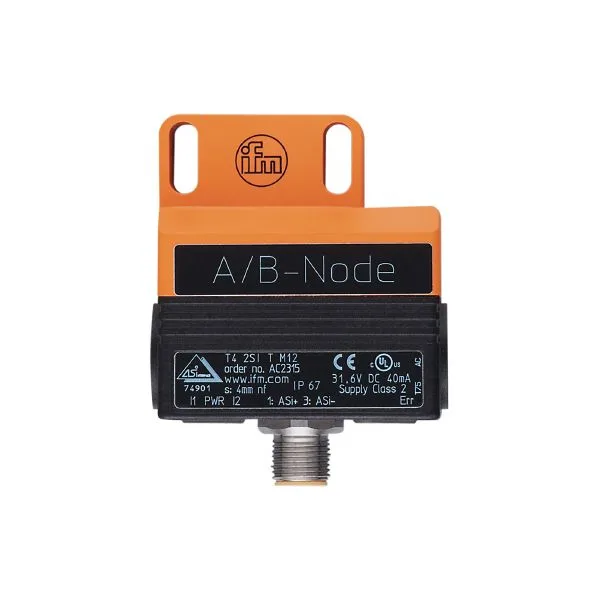 IFM DUAL SENSOR T4 2SI M12 Pnömatik çeyrek dönüşlü aktüatörler için çiftli AS-i sensör