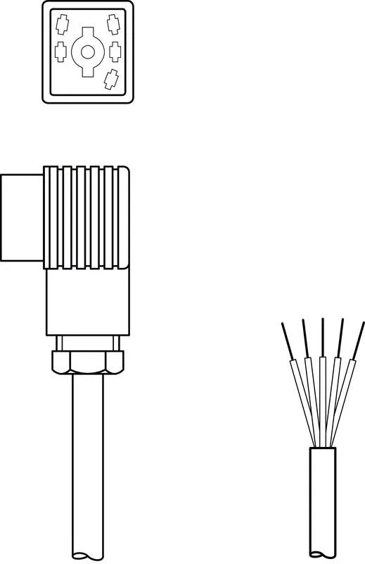 Leuze BK7 KB-092- 6000- 5 Bağlantı kablosu