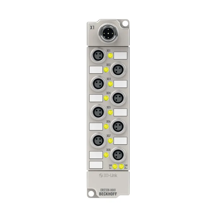 Beckhoff ERI2338-0001 IO-Link box, 8-channel digital combi, 24 V DC, 3 ms, 05 A, M8, zinc die-cast